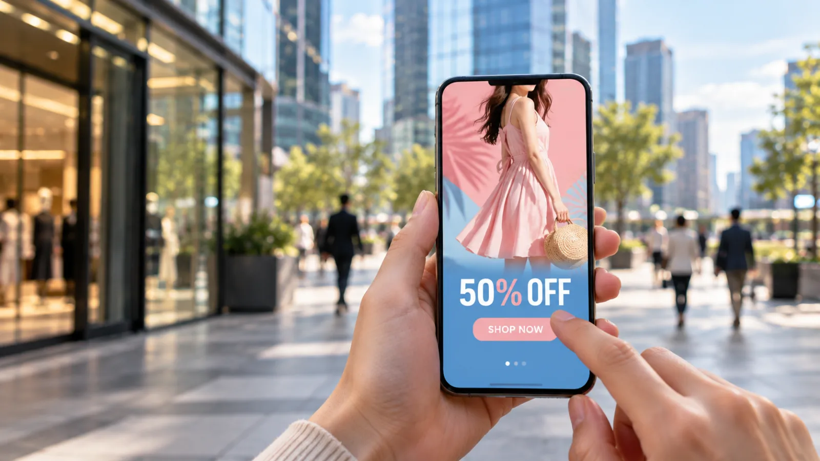 모바일 할인 알림 화면